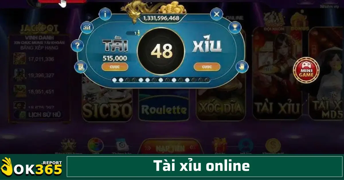 Tài Xỉu Online – Trò Chơi May Rủi Hay Cuộc Đấu Chiến Thuật? 1 Tài xỉu online tại Ok365 có nhiều ưu điểm nổi bật như cách chơi đơn giản, dễ hiểu, phù hợp với cả người mới lẫn người chơi lâu năm.