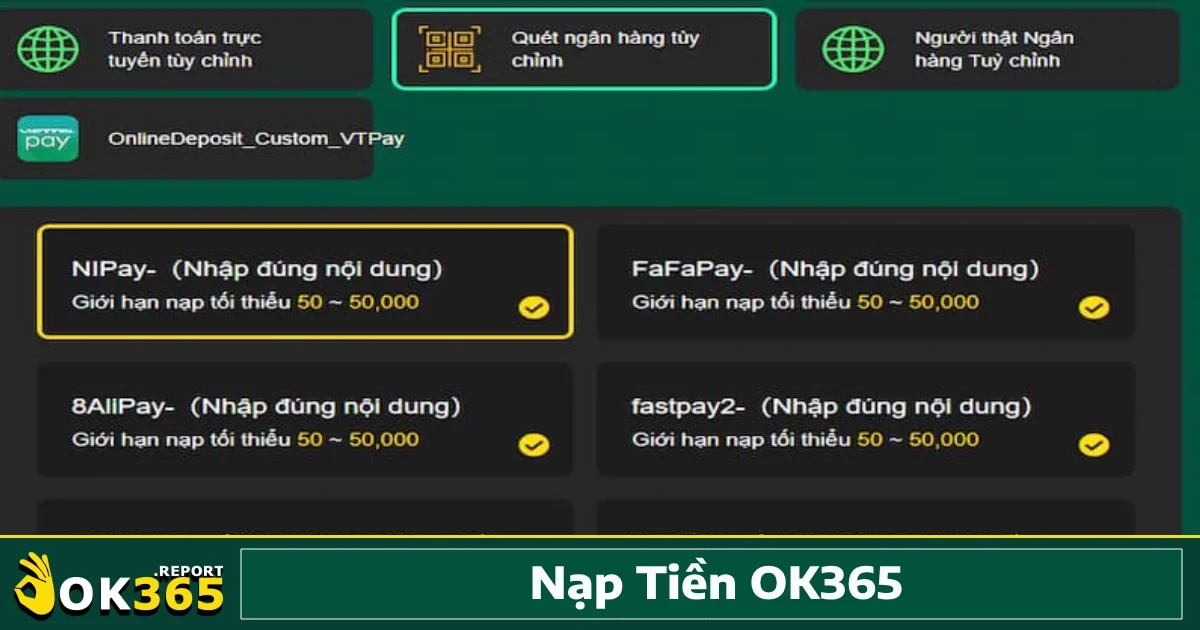 Nạp Tiền Ok365 3 Việc thực hiện nạp tiền OK365 không quá phức tạp nếu bạn nắm rõ các bước cơ bản và chuẩn bị đầy đủ thông tin cần thiết.